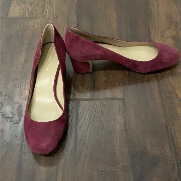 Ann Taylor Shoes - Ann Taylor Burgundy Block Heels